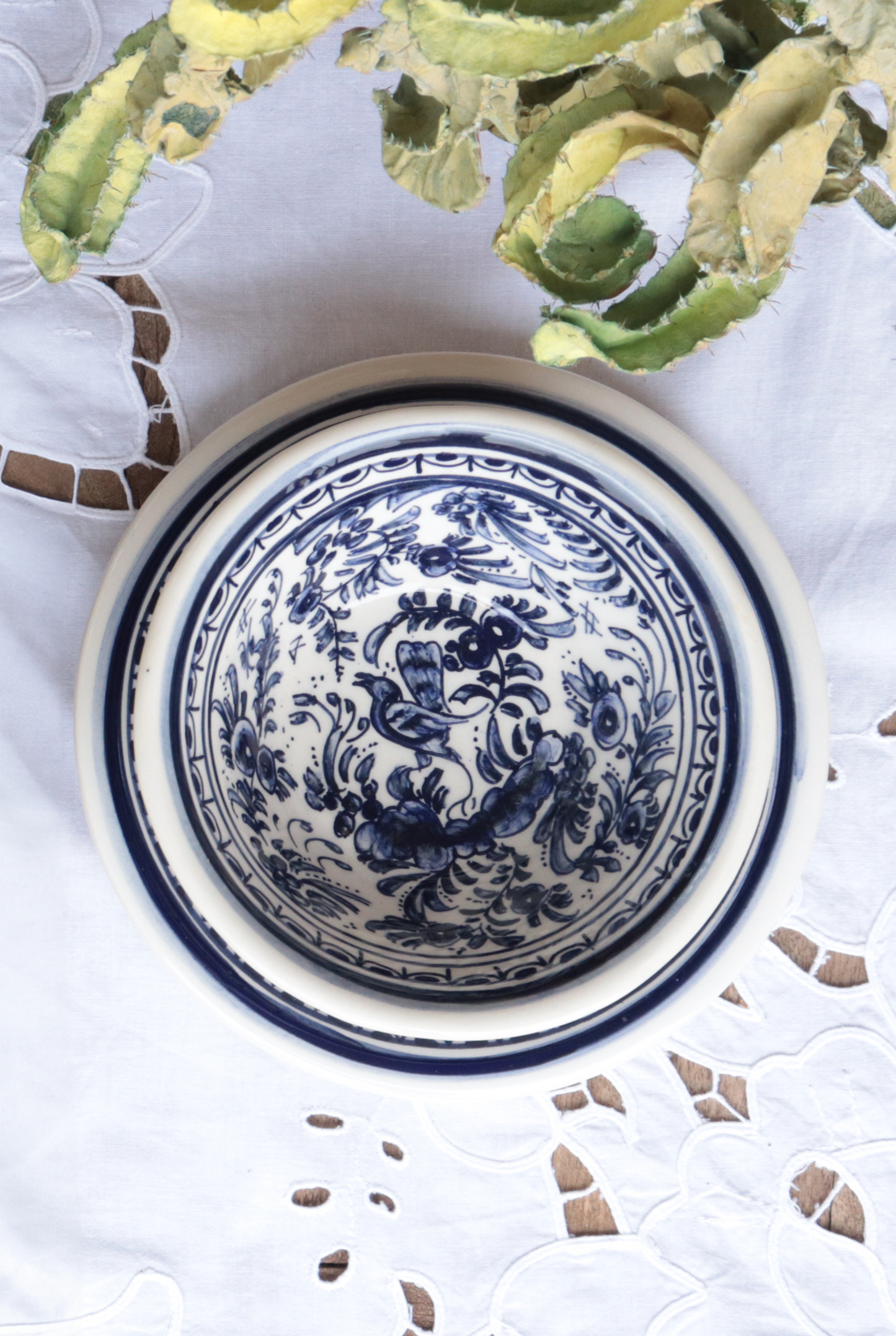 Indigo Blue Bird Bowl M