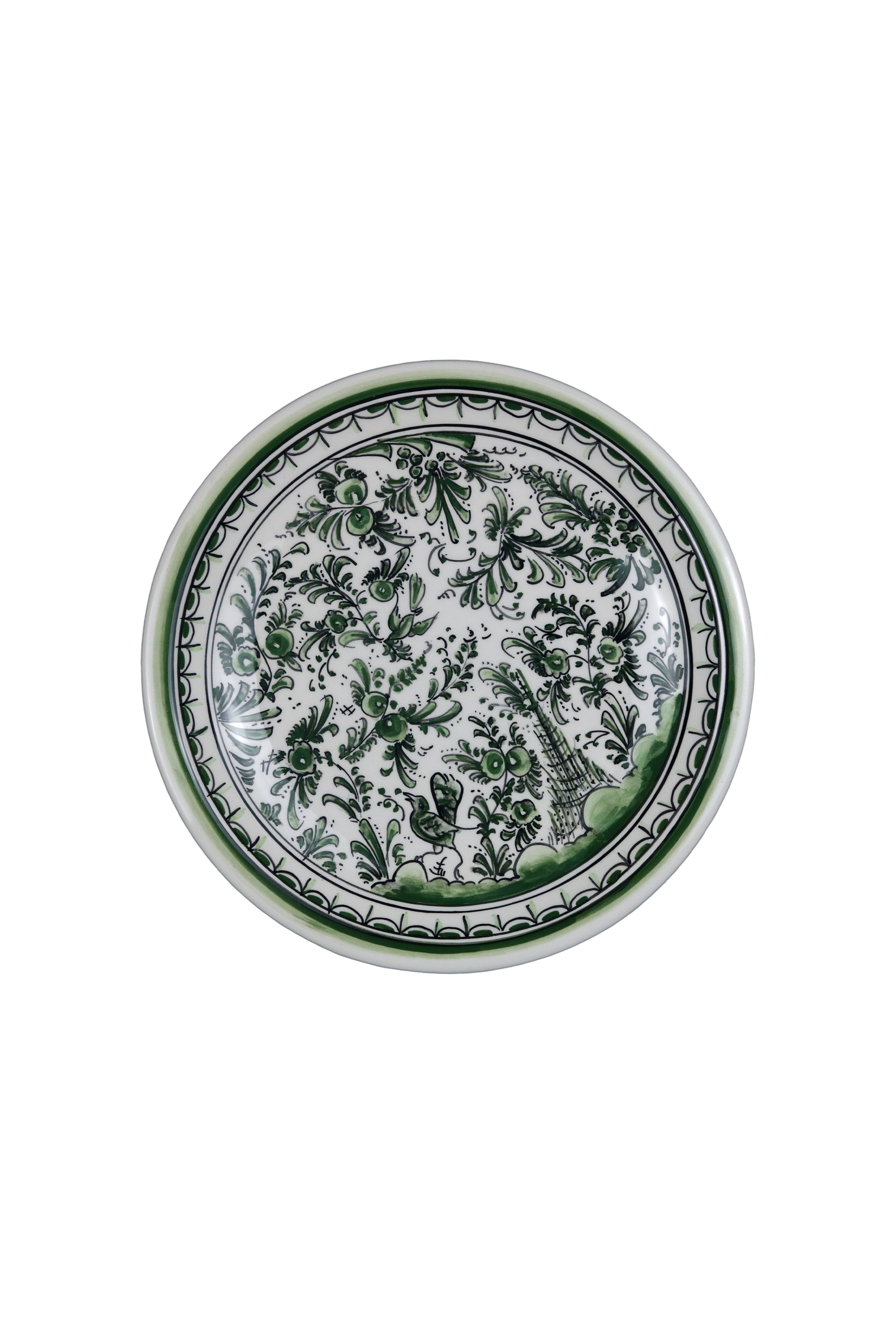 Pine Green Bird Plate M