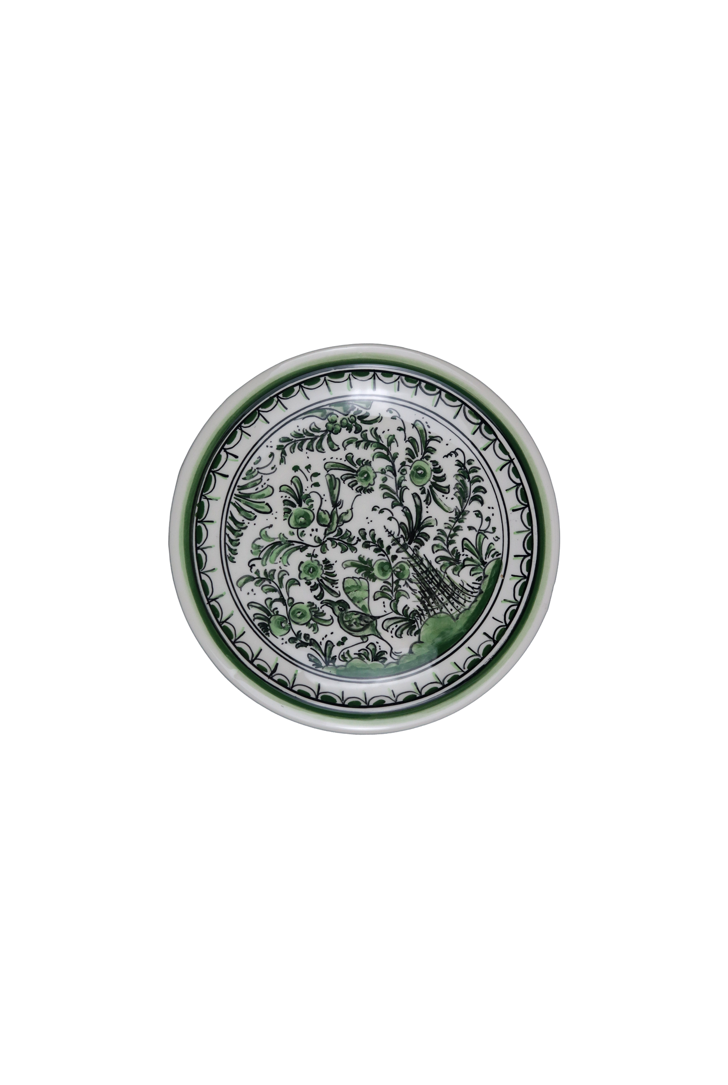 Pine Green Bird Plate S