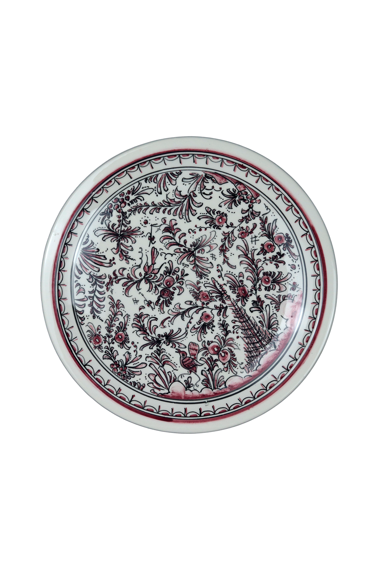 Rouge Pink Bird Plate L