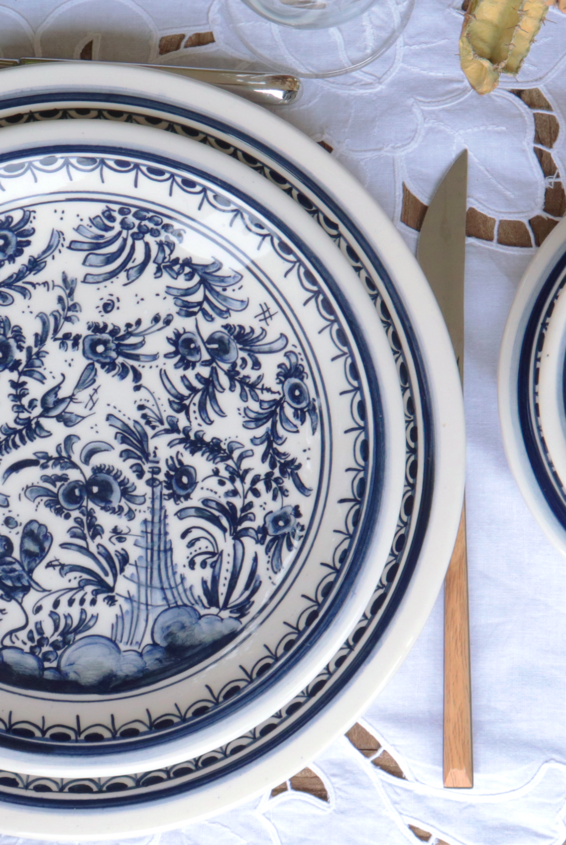 Indigo Blue Bird Plate M