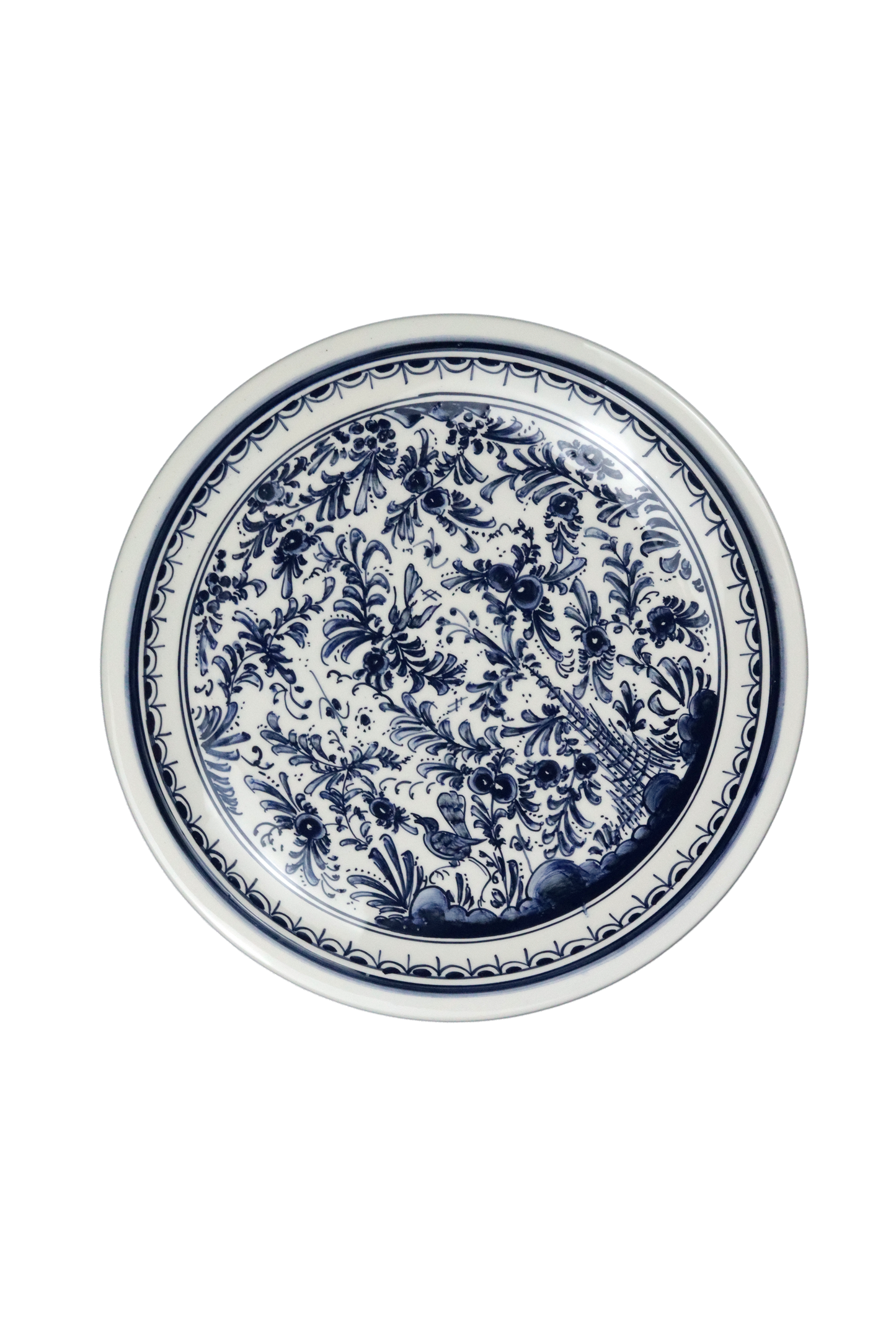 Indigo Blue Bird Plate L