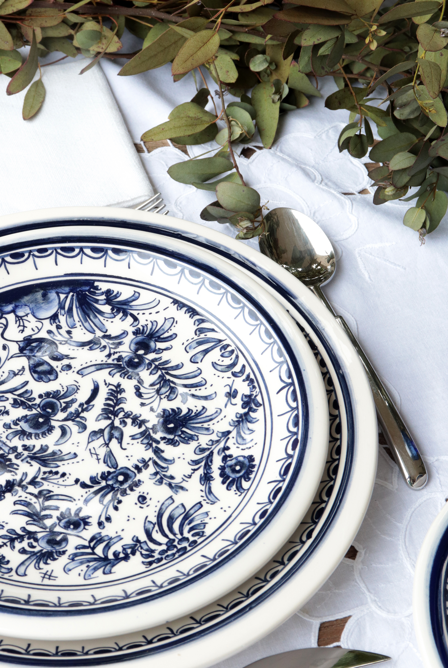 Indigo Blue Bird Plate L