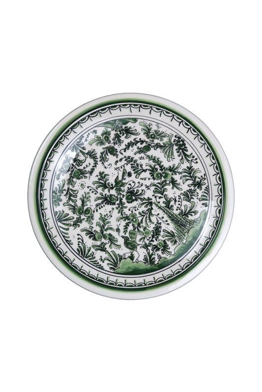 Pine Green Bird Plate L