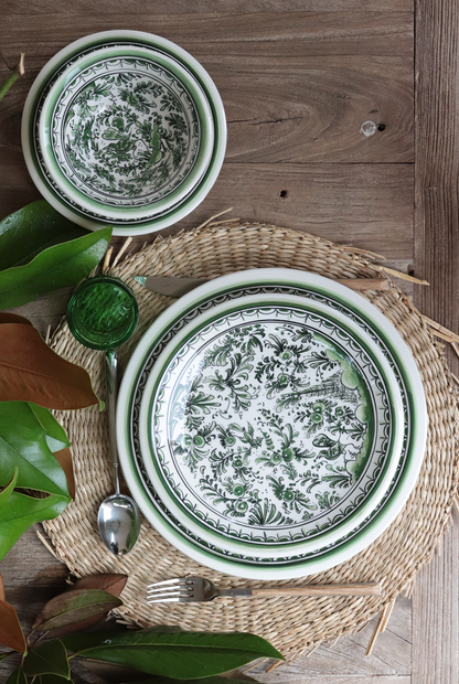 Pine Green Bird Plate M