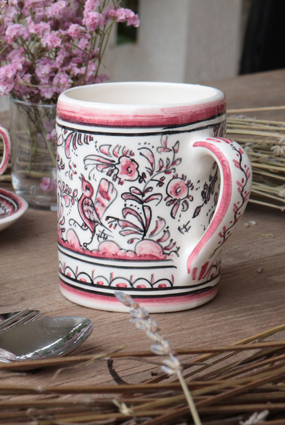 Rouge Pink Bird Mug