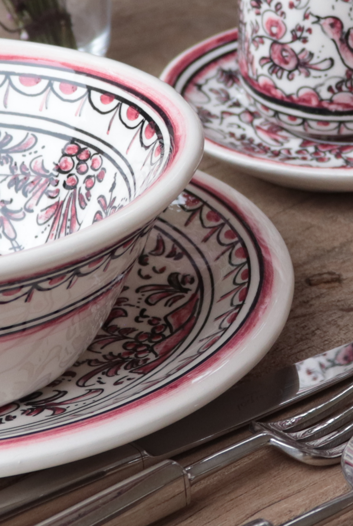 Rouge Pink Bird Plate S