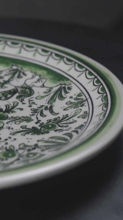 Pine Green Bird Plate L