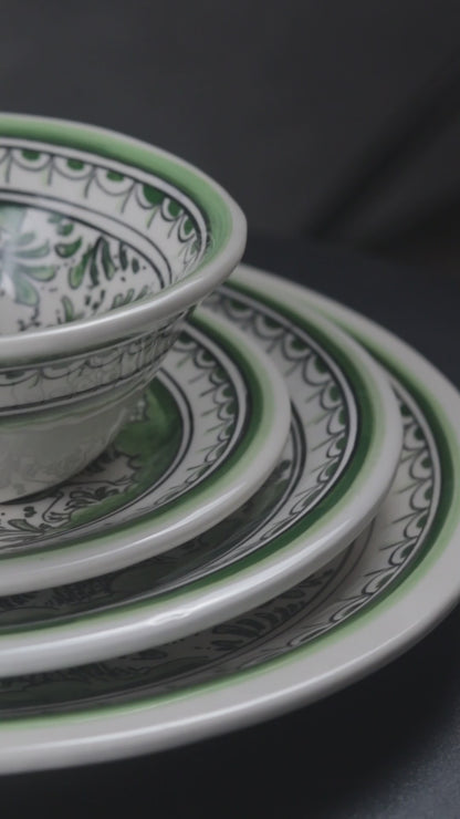 Pine Green Bird Plate S